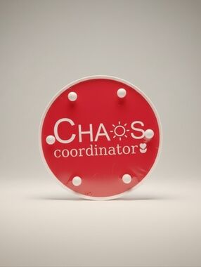 Chaos Coordinator Red Light Up Sign